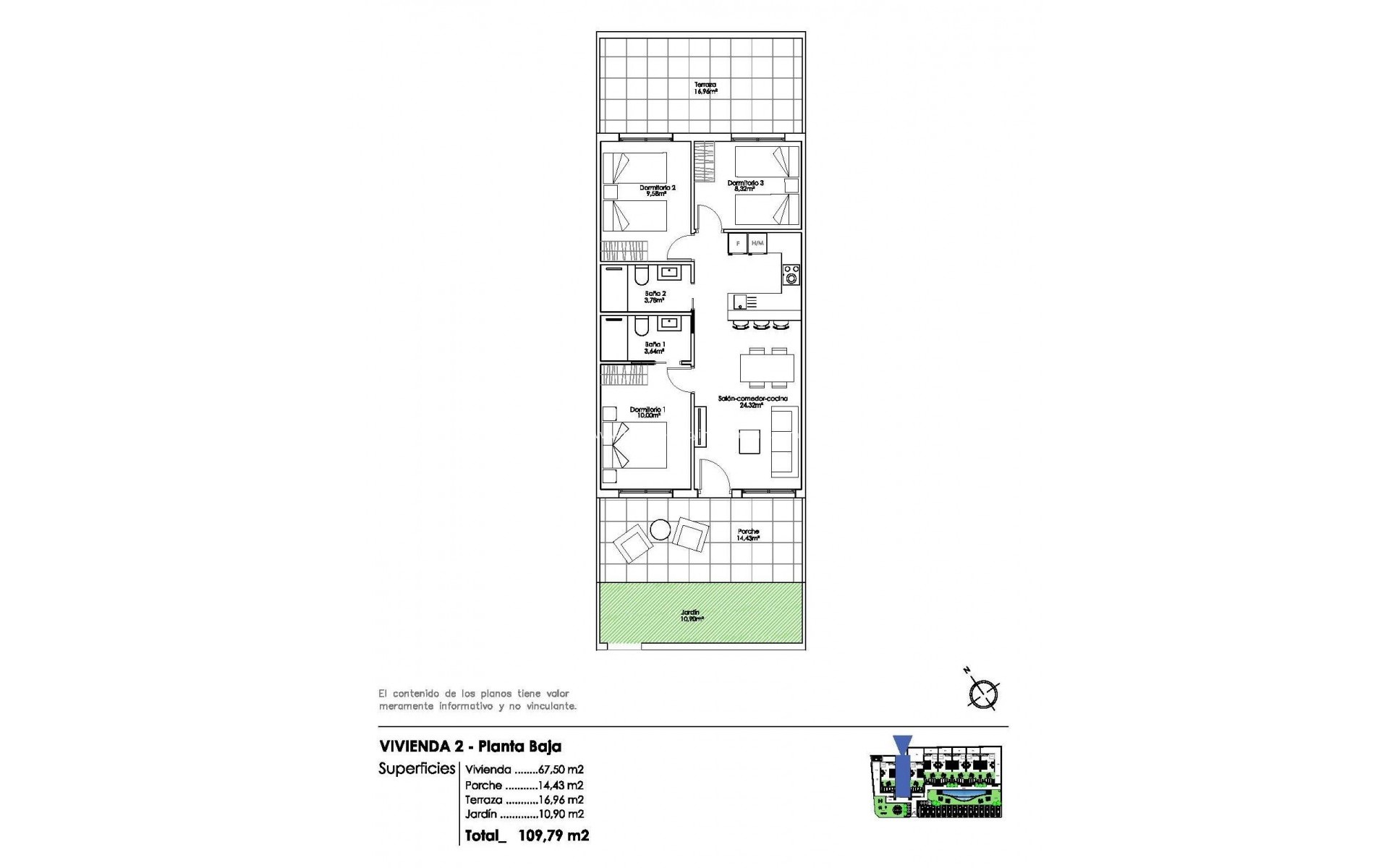 Neubau - Bungalow - Pilar de la Horadada - Parque Ramon eugenio Escudero