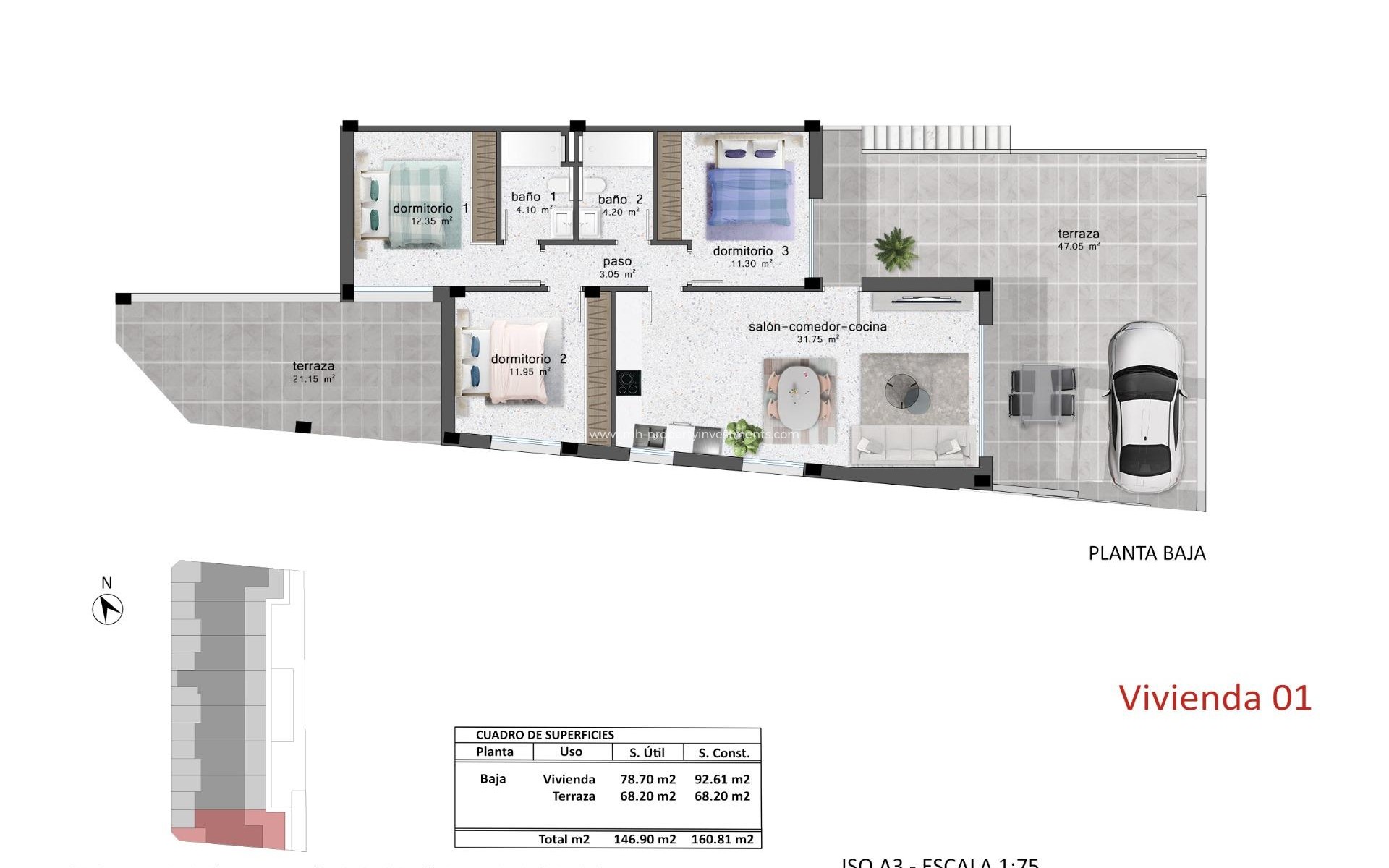 Neubau - Bungalow - Pilar de la Horadada - pueblo