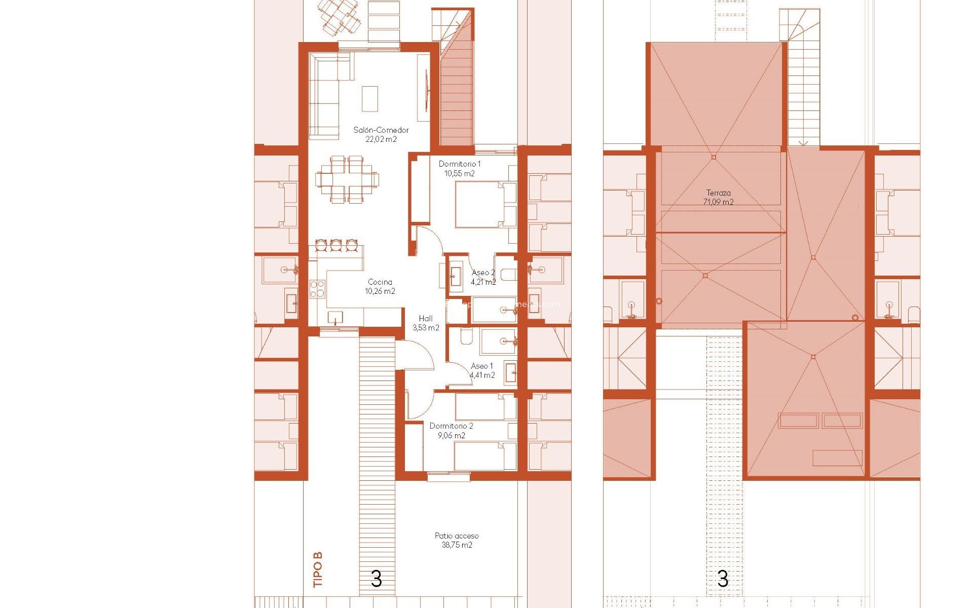 Neubau - Town House - Banos y Mendigo - Altaona Golf