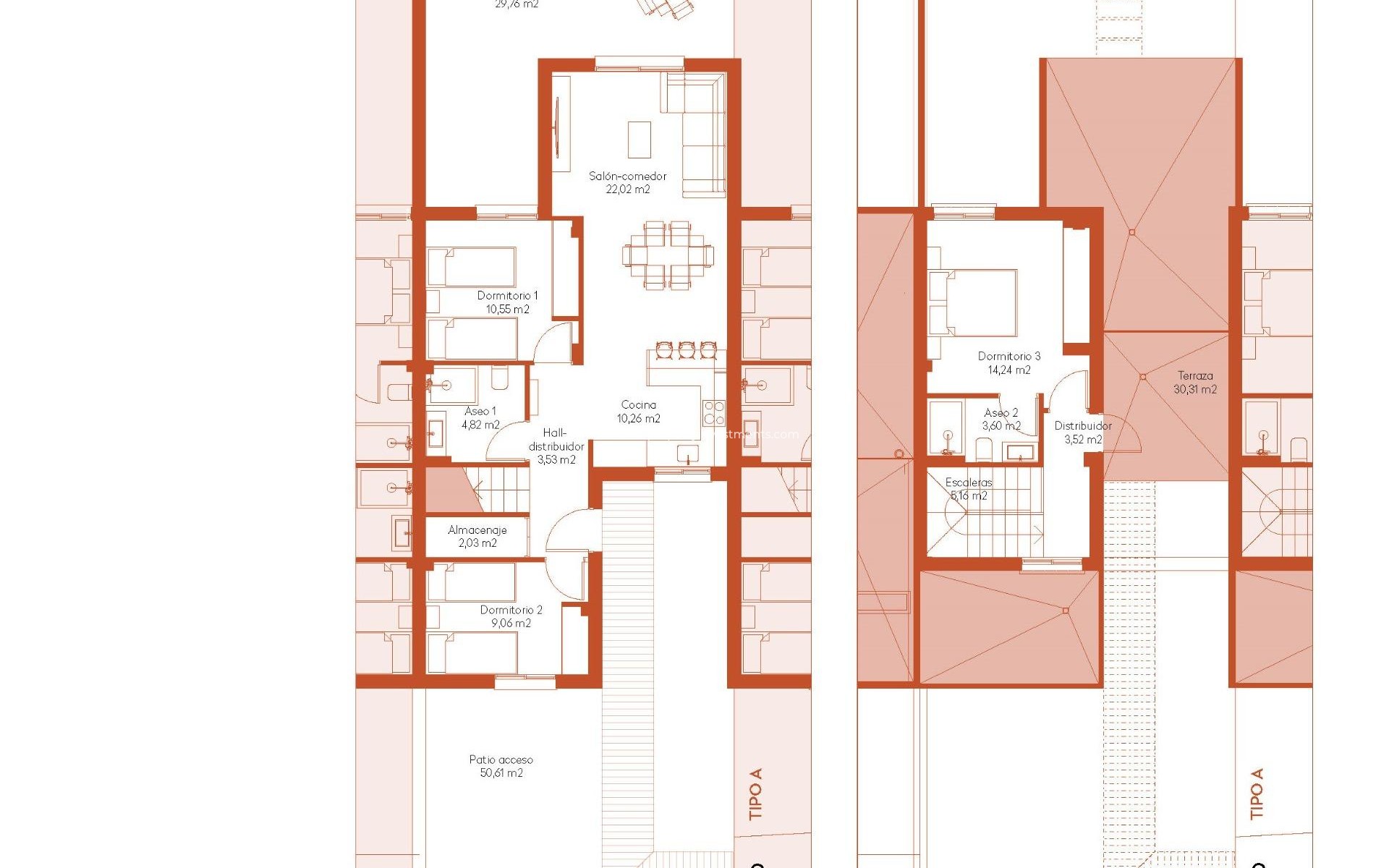 Neubau - Town House - Banos y Mendigo - Altaona Golf