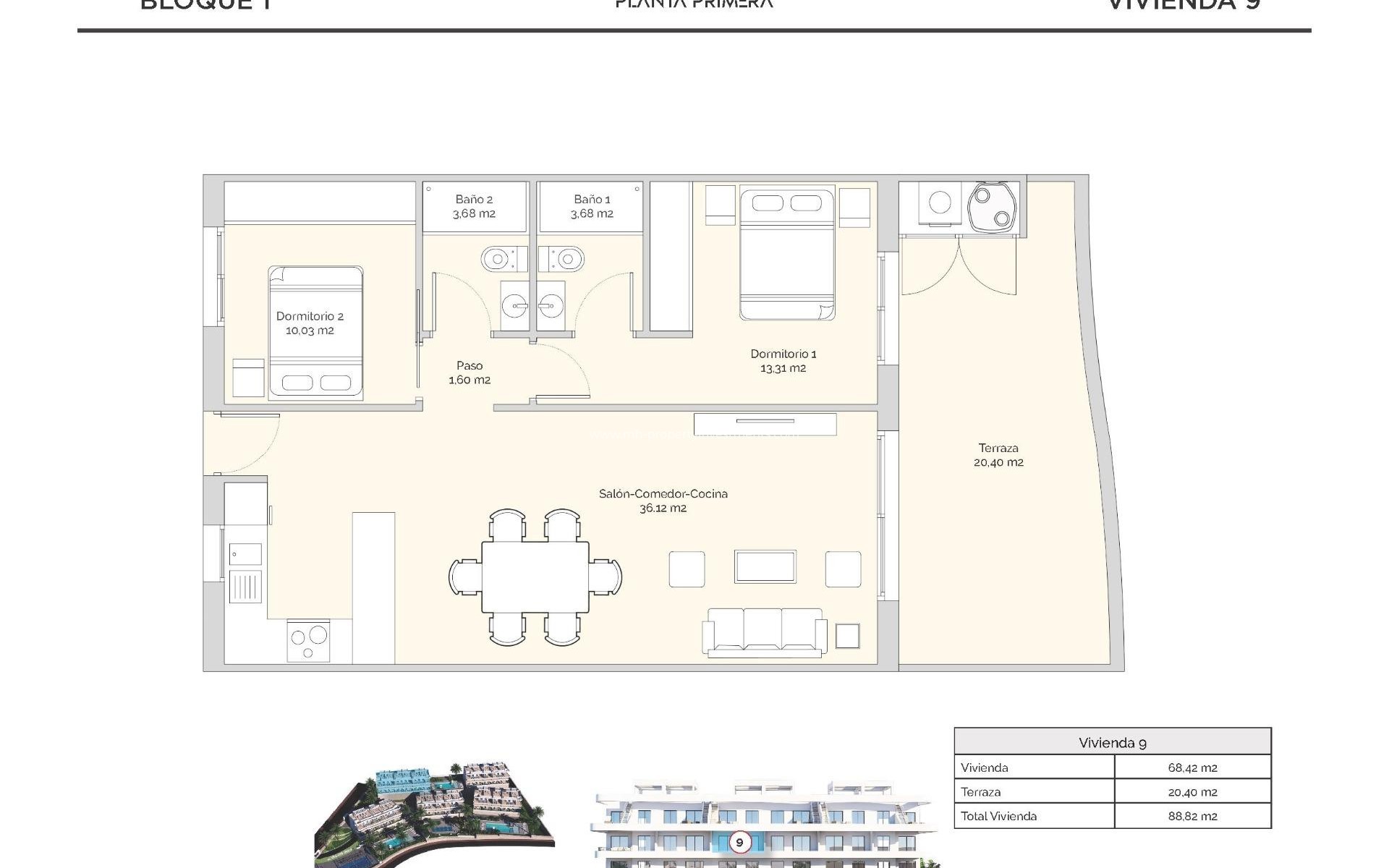 Neubau - Wohnung - Finestrat - Puig Campana Golf