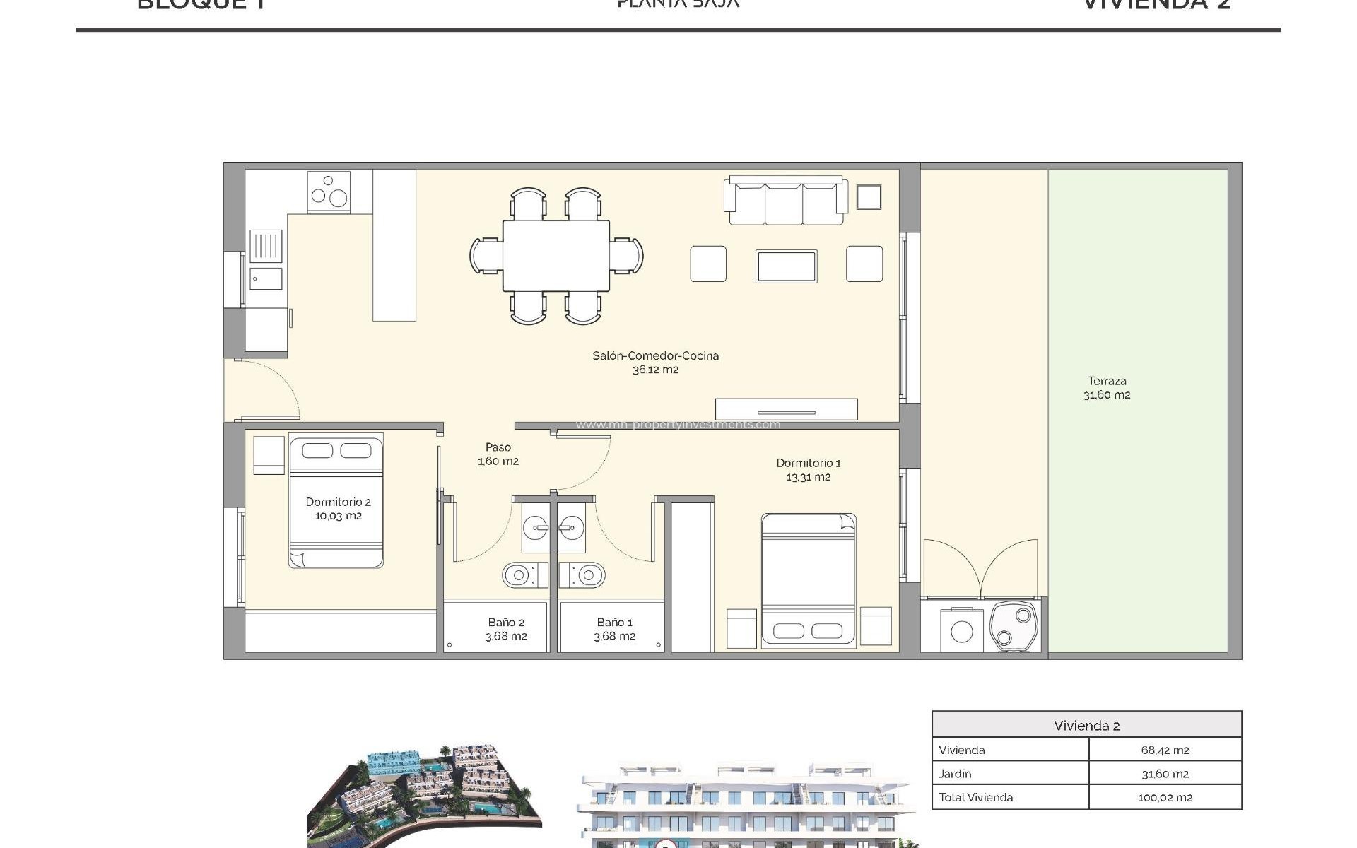 Neubau - Wohnung - Finestrat - Puig Campana Golf