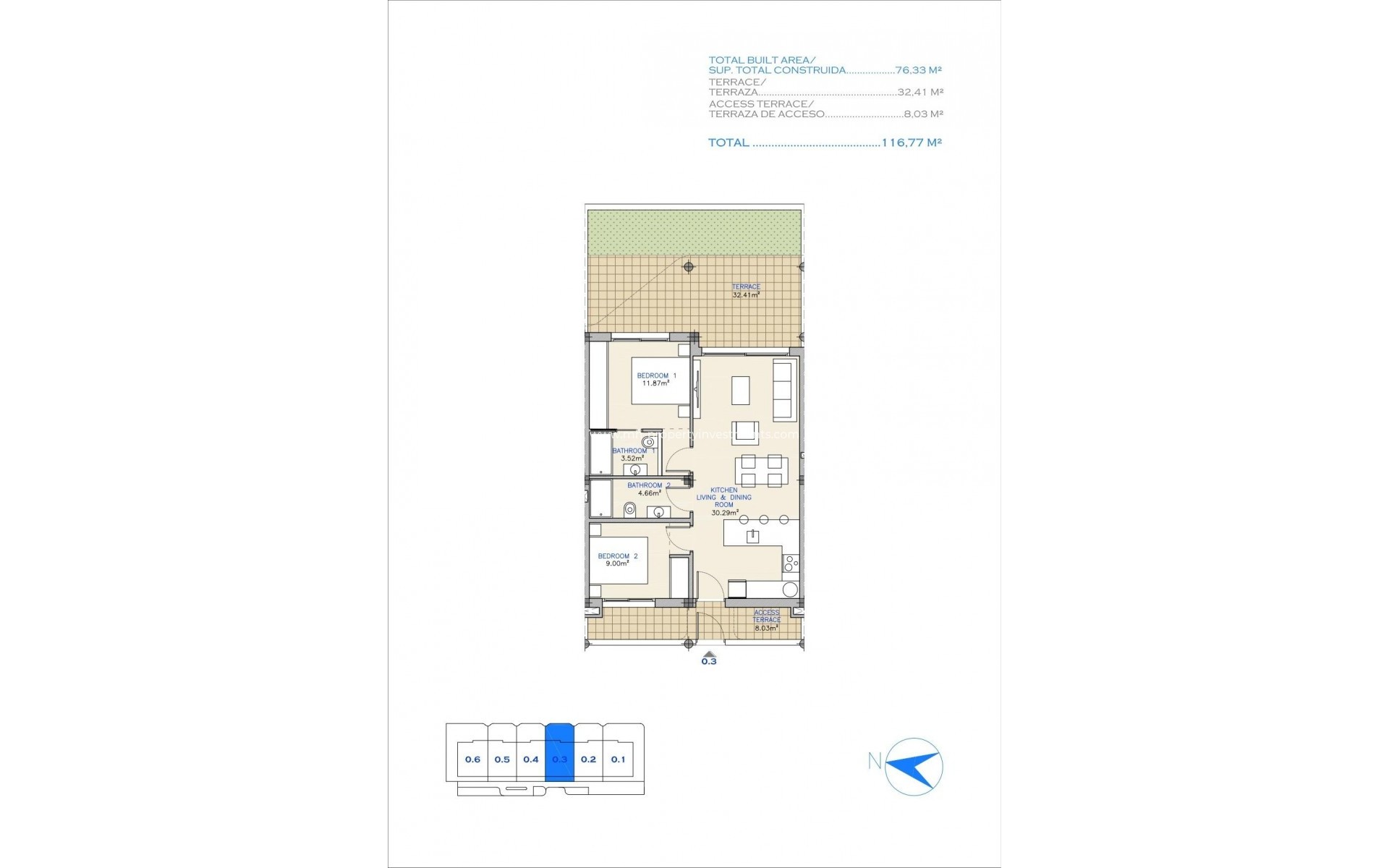 Neubau - Wohnung - Los Alcázares - Serena Golf