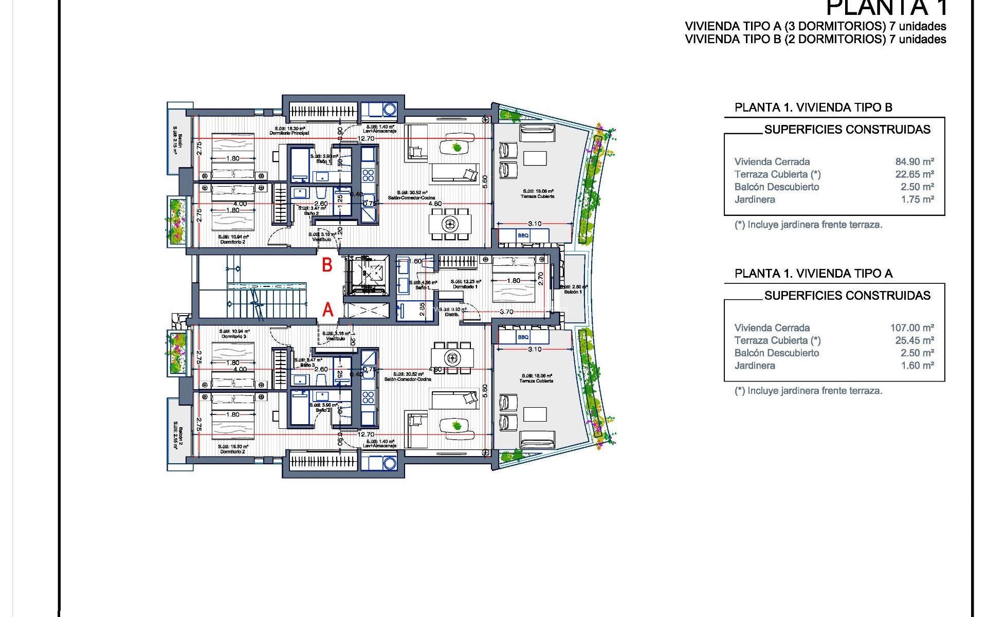 New Build - Apartment - La Manga del Mar Menor - Las Orquídeas