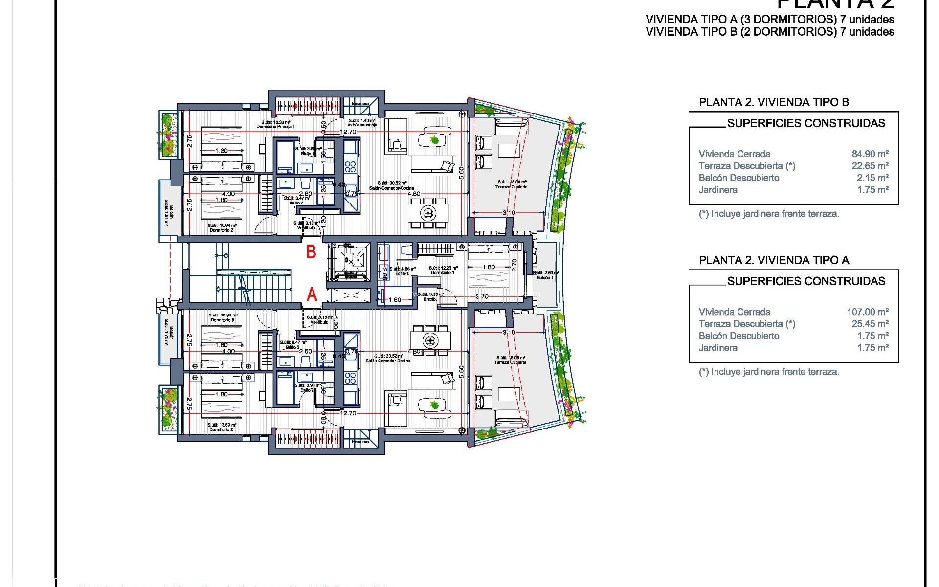 New Build - penthouse - La Manga Club