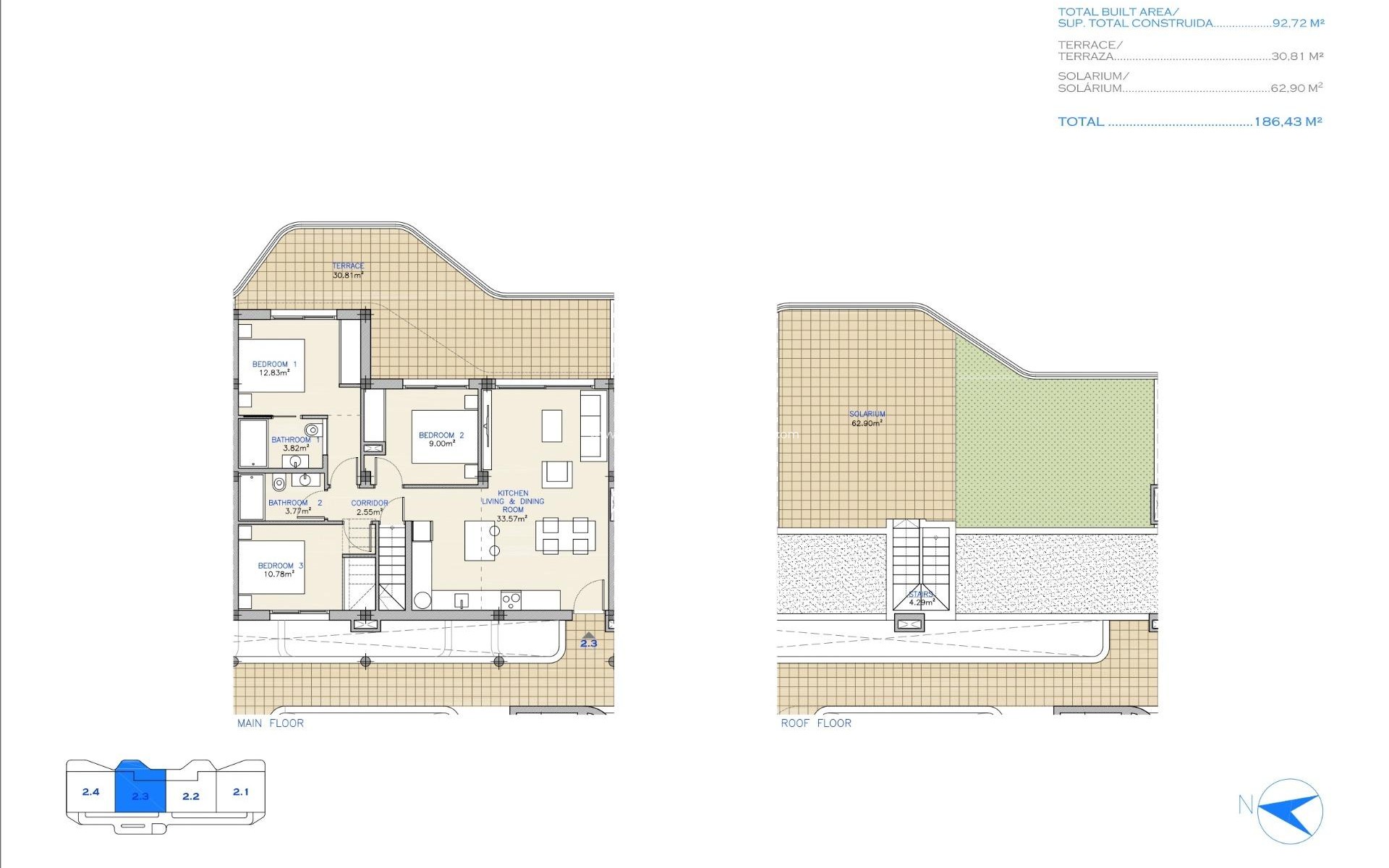 New Build - penthouse - Los Alcázares - Serena Golf