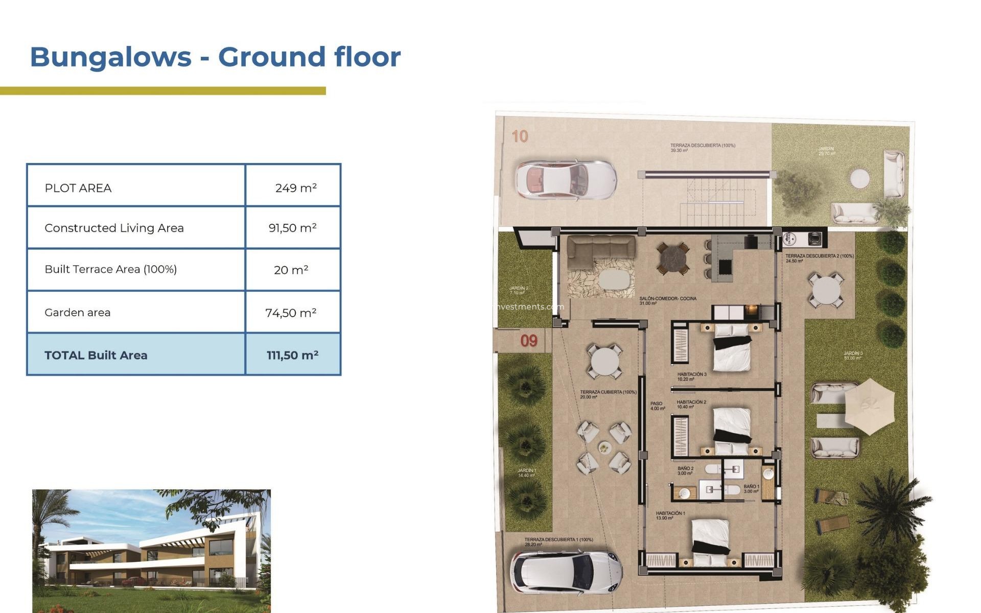 Nouvelle construction - Bungalow - Orihuela Costa - La Ciñuelica