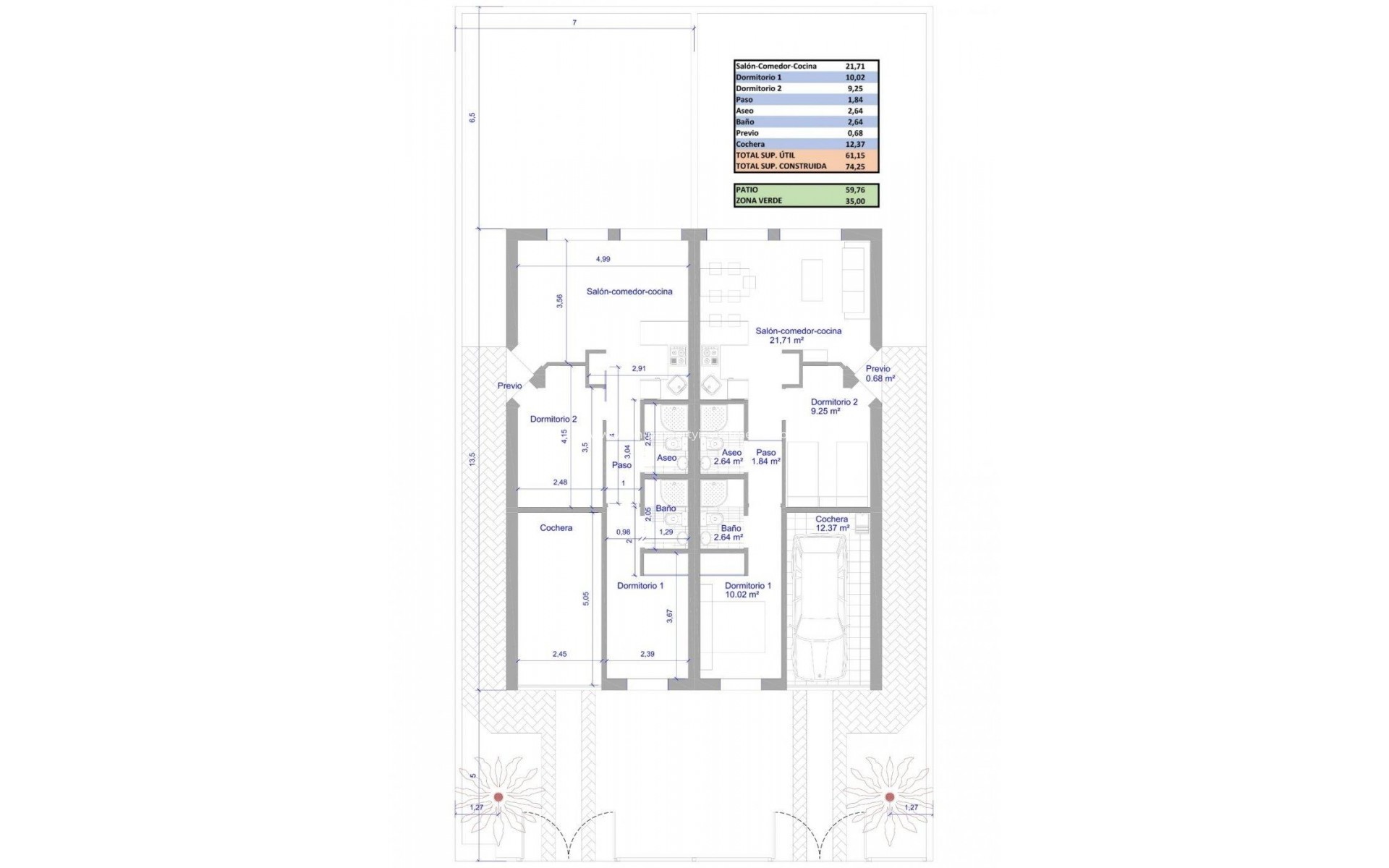 Nouvelle construction - Semi-detached - Los Alcázares - Serena Golf